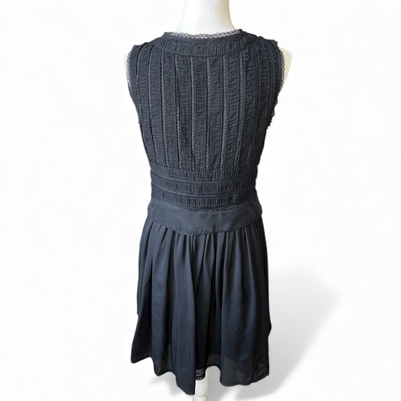 Temperley London black lace Mini Dress cocktail party LBD sleeveless quiet luxe - Picture 8 of 8